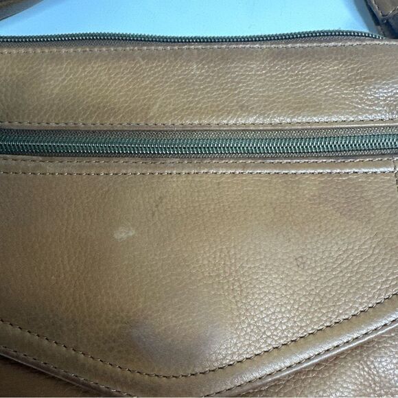Fossil Tan Brown Leather Crossbody Shoulder Bag 75082 See Description - Picture 9 of 16
